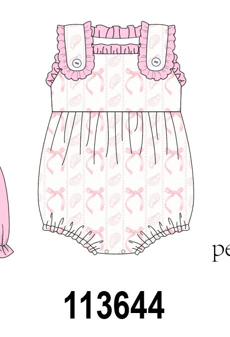 Pink Bow Print Bubble