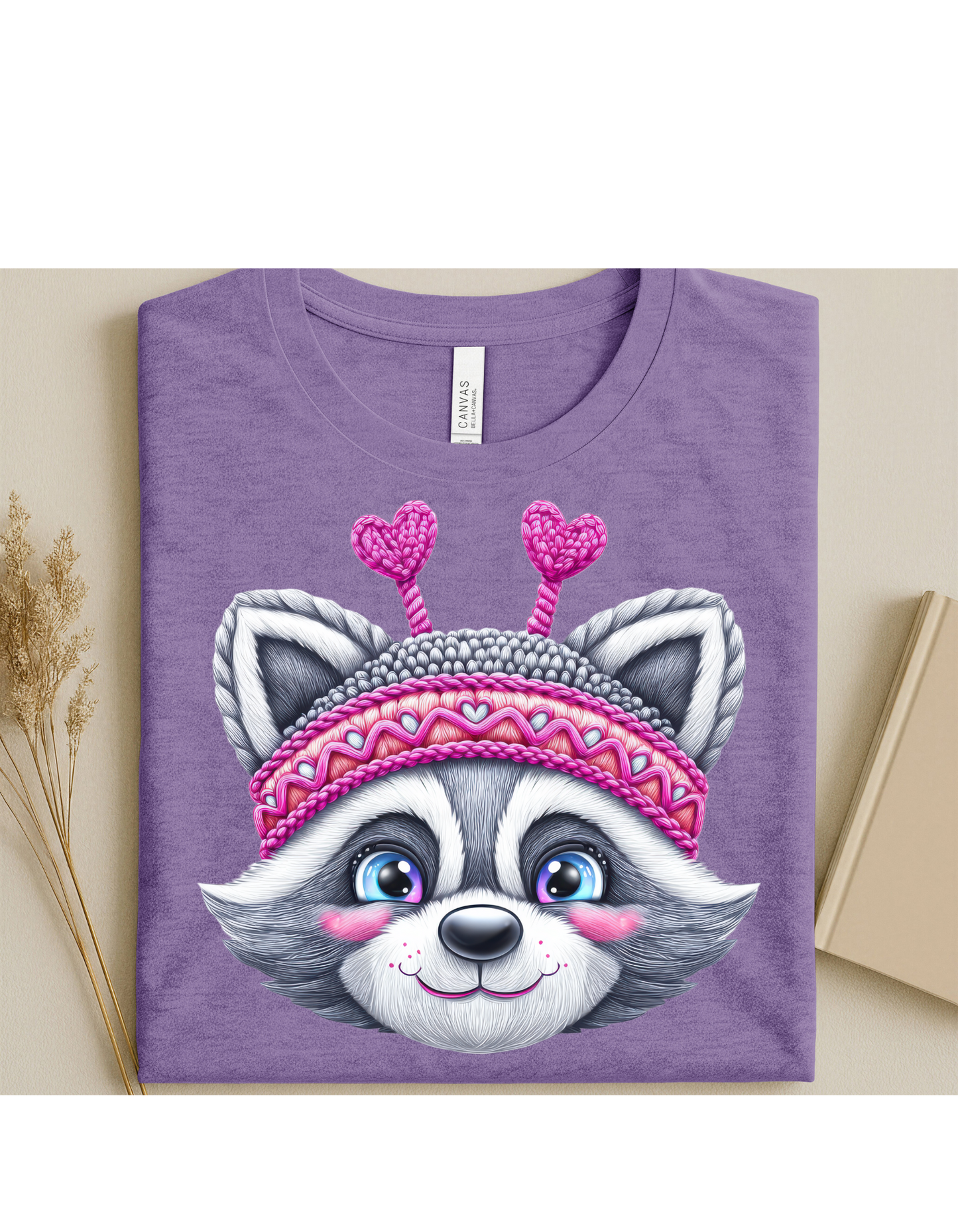 Valentine Raccoon Girls T-Shirt