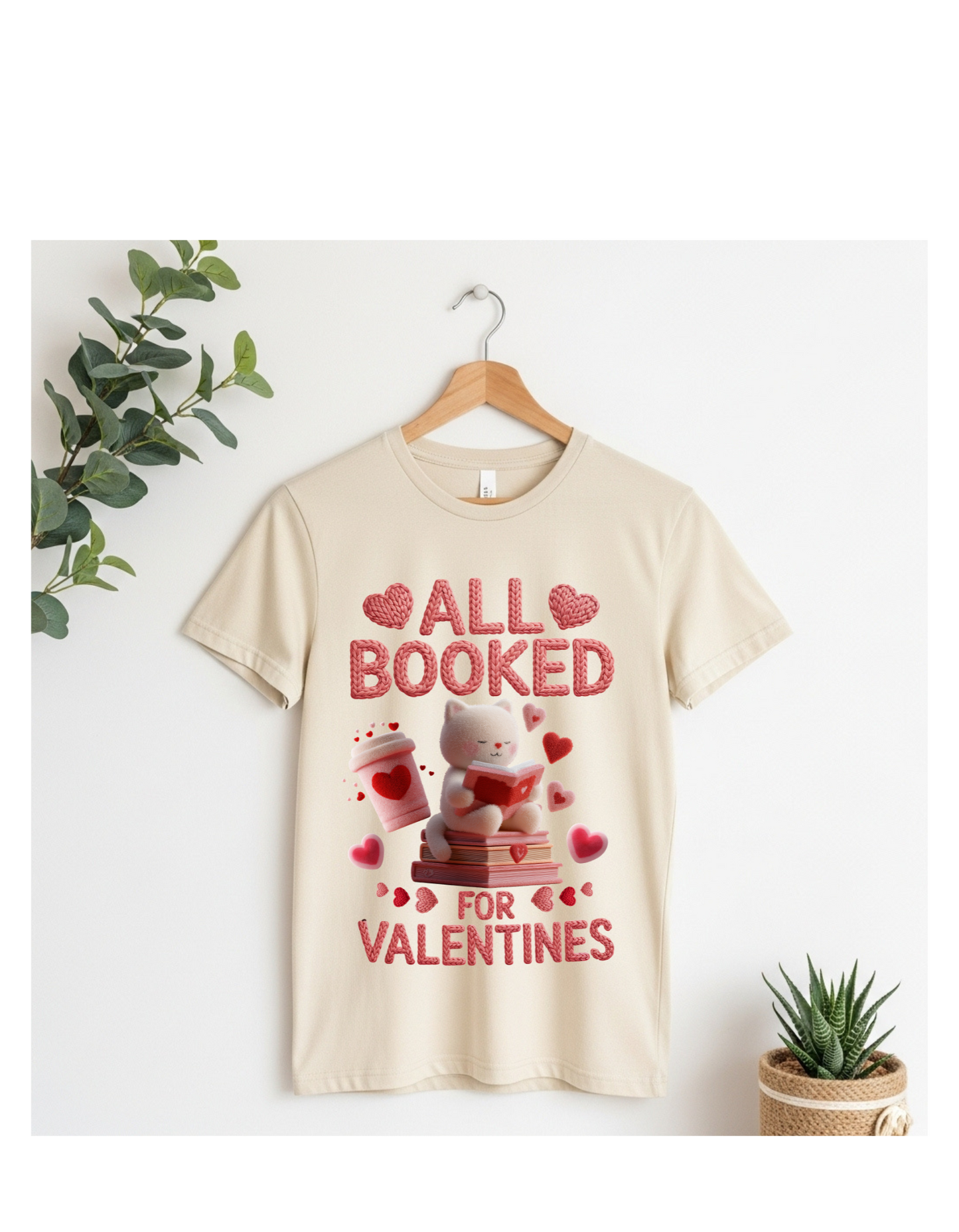 All Booked Valentine's Day T-shirt