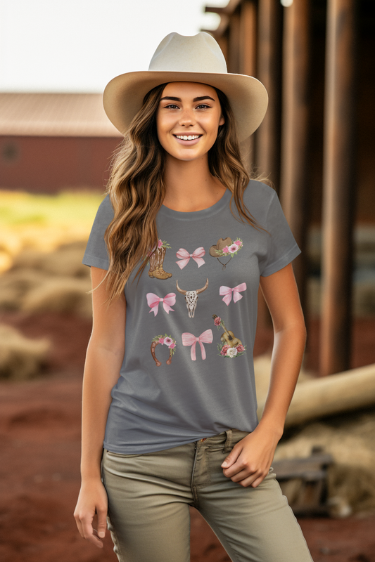 Cowgirl Coquette Bow T-shirt