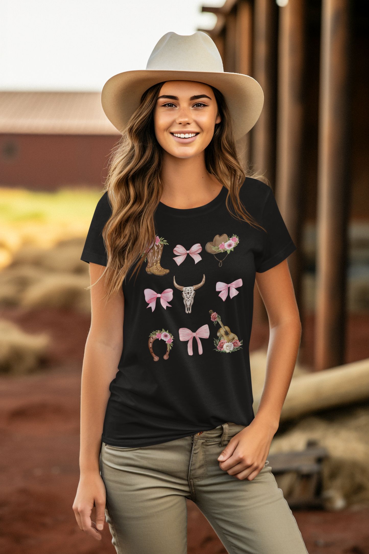 Cowgirl Coquette Bow T-shirt