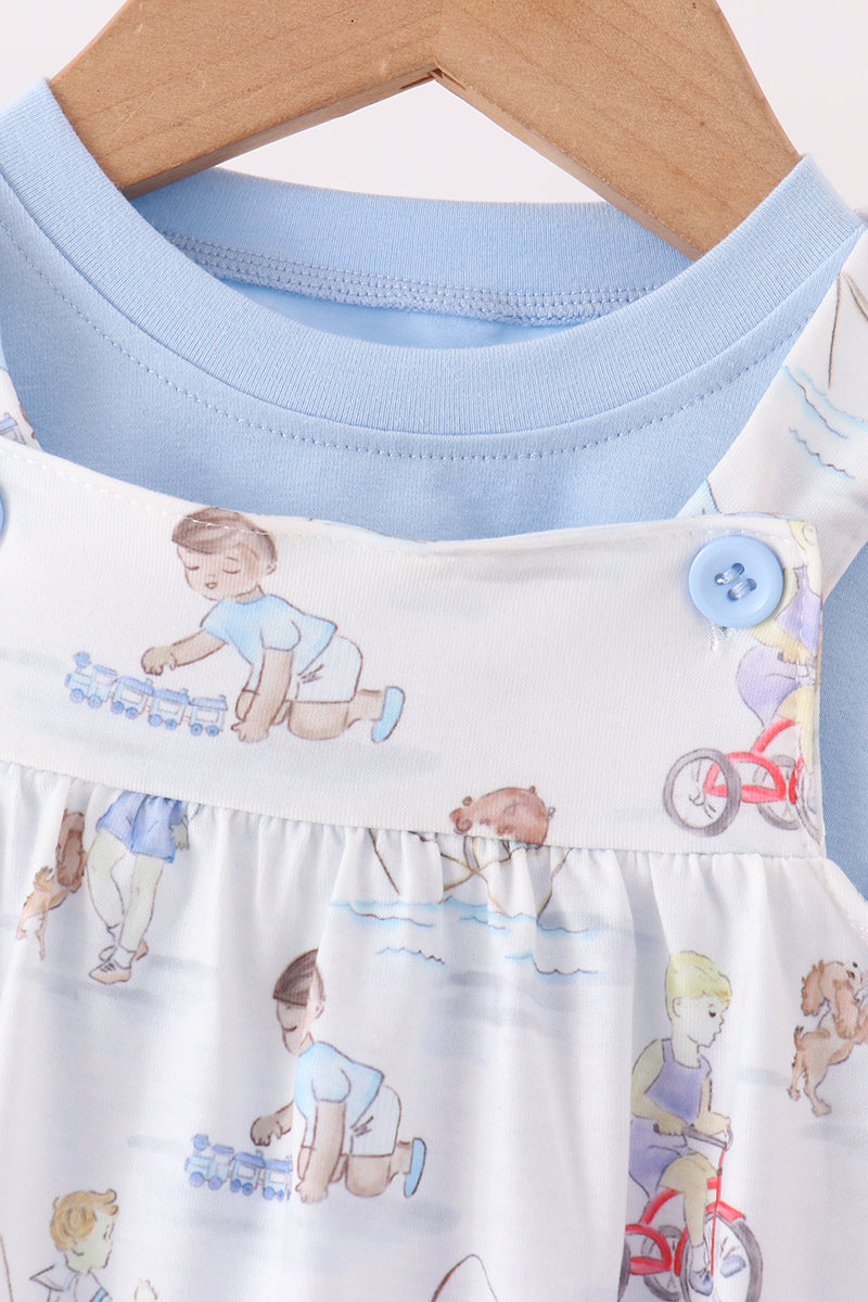 Blue all day adventure 2pc bubble set