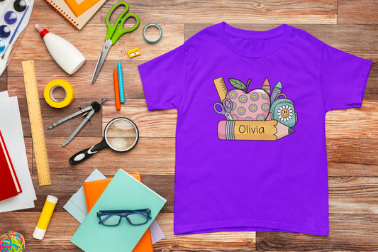 Personalized Boy & Girls School T-shirt