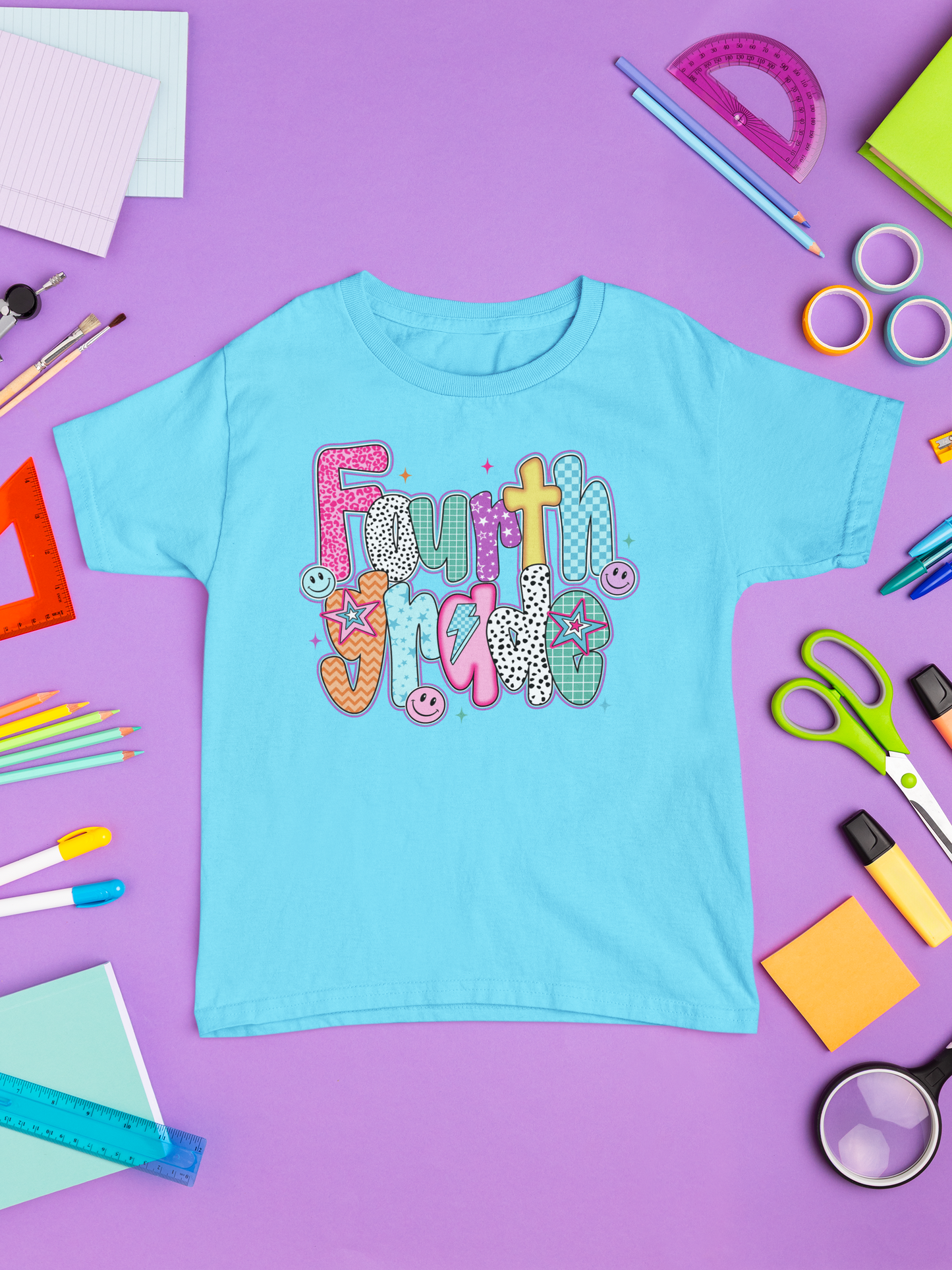 Back to School Fourth Grade Girly T-shirts