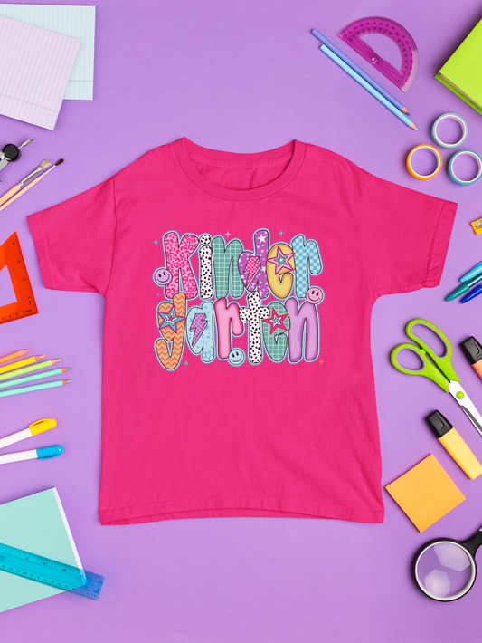 Back to School Kindergarten Girly shirts