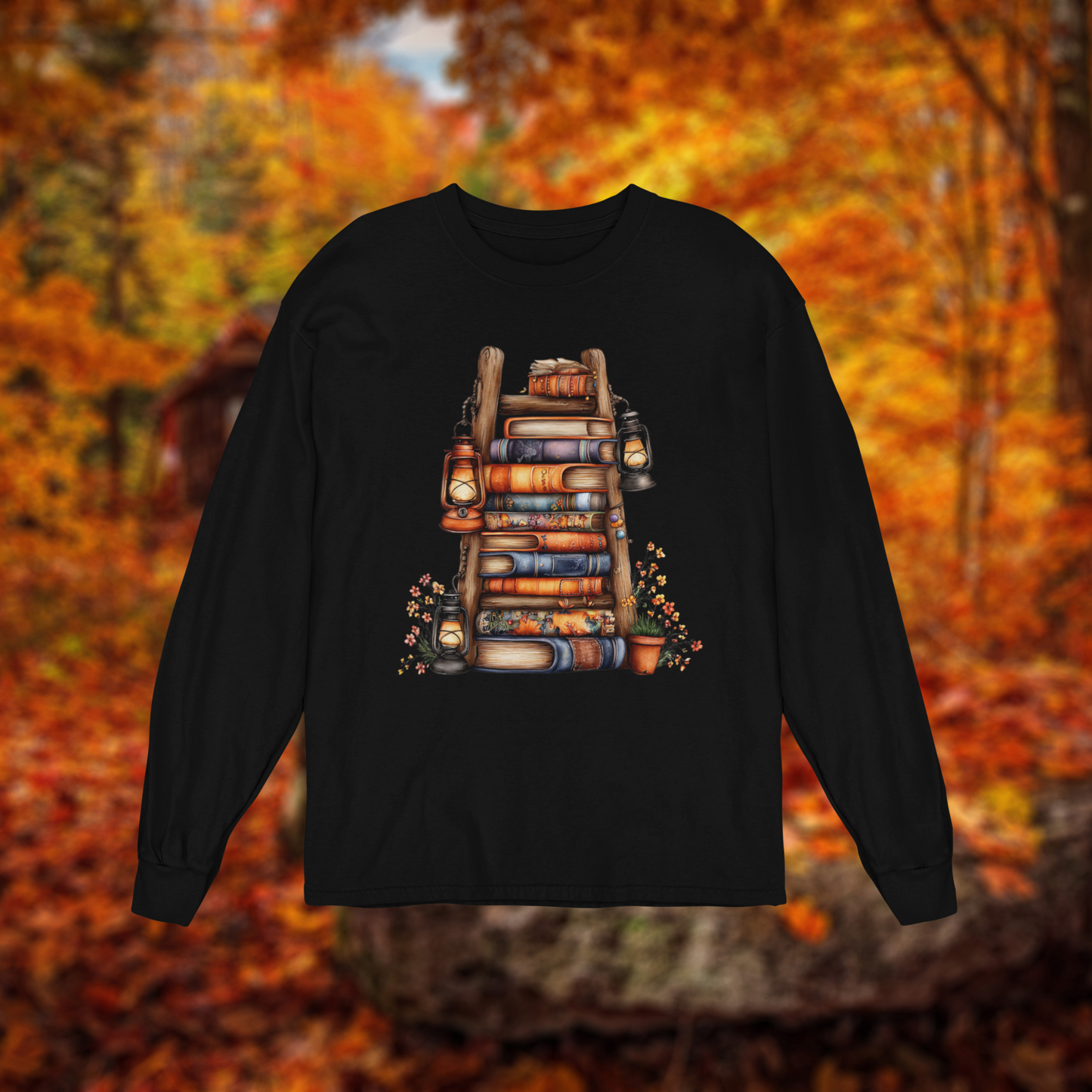Fall Book Theme Long Sleeve  T-shirt