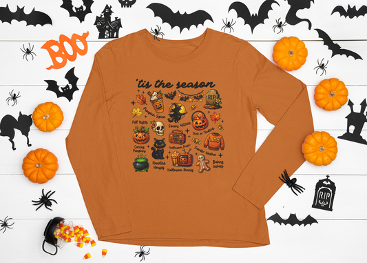 tis the season Halloween long sleeve t-shirt