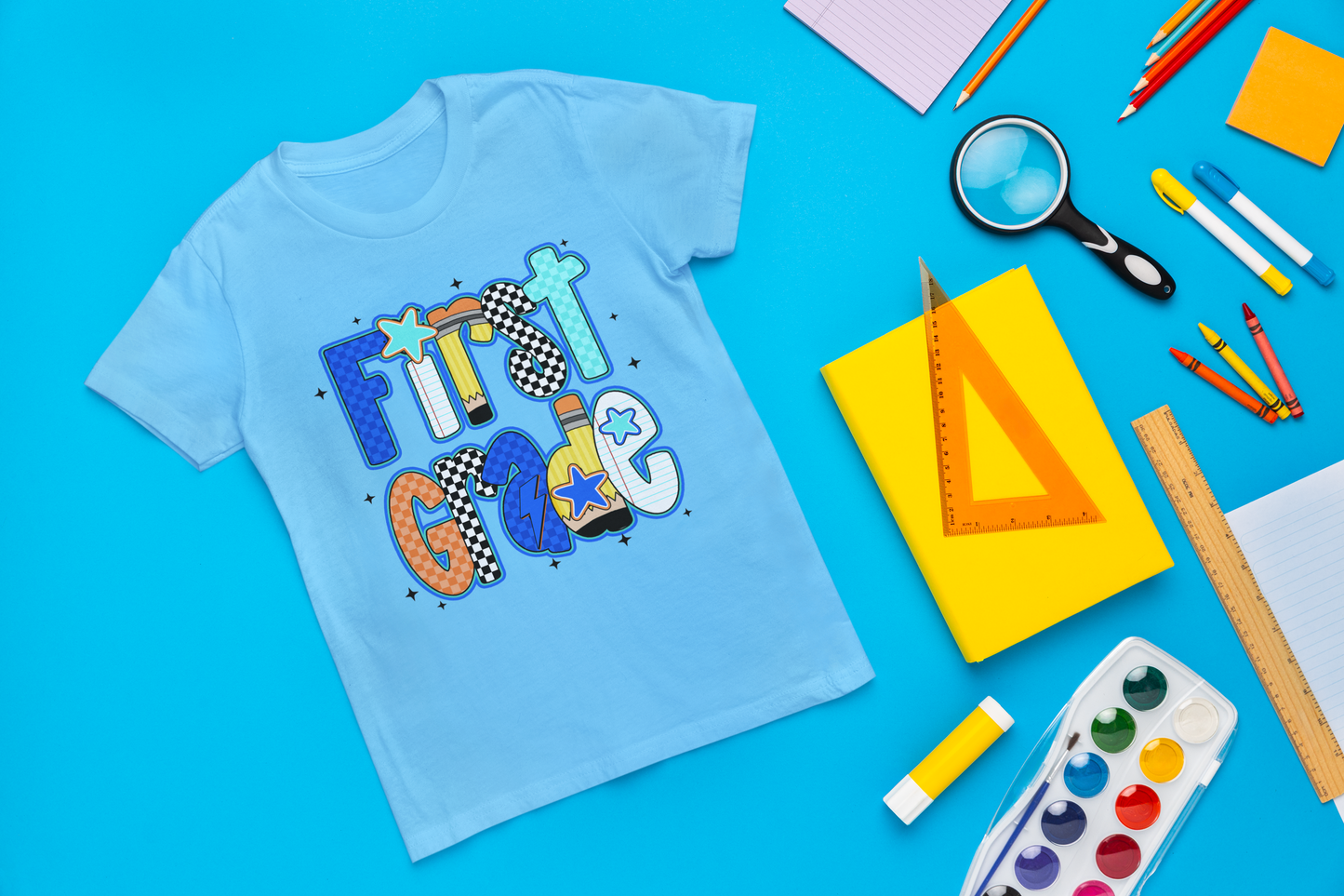 Back to School Boys Retro First Grade T-shirt