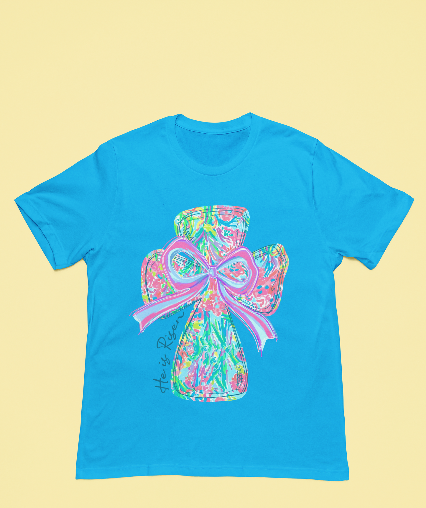Colorful Cross Easter T-shirt