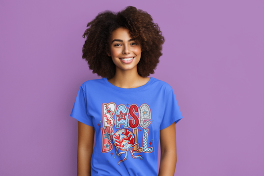 Red, White & Baseball T-shirt