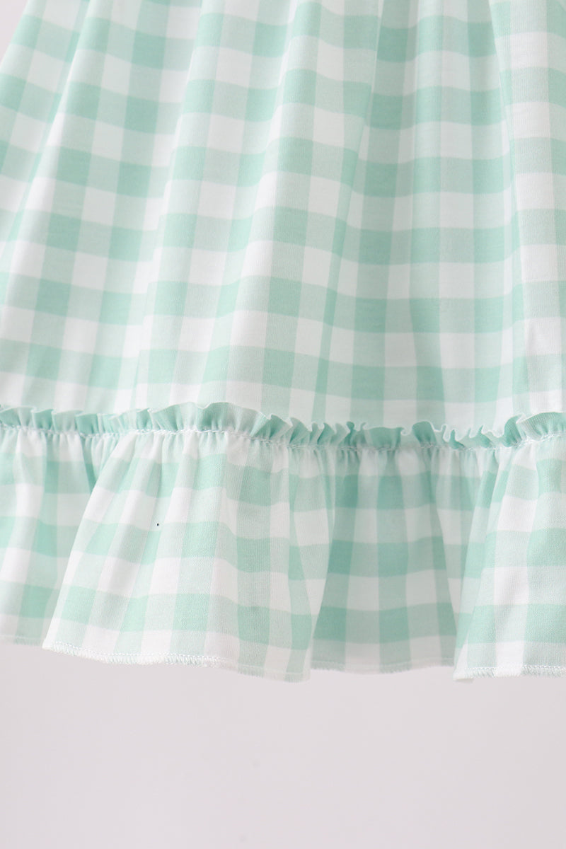 Green Golf Embroidered Ruffle Set