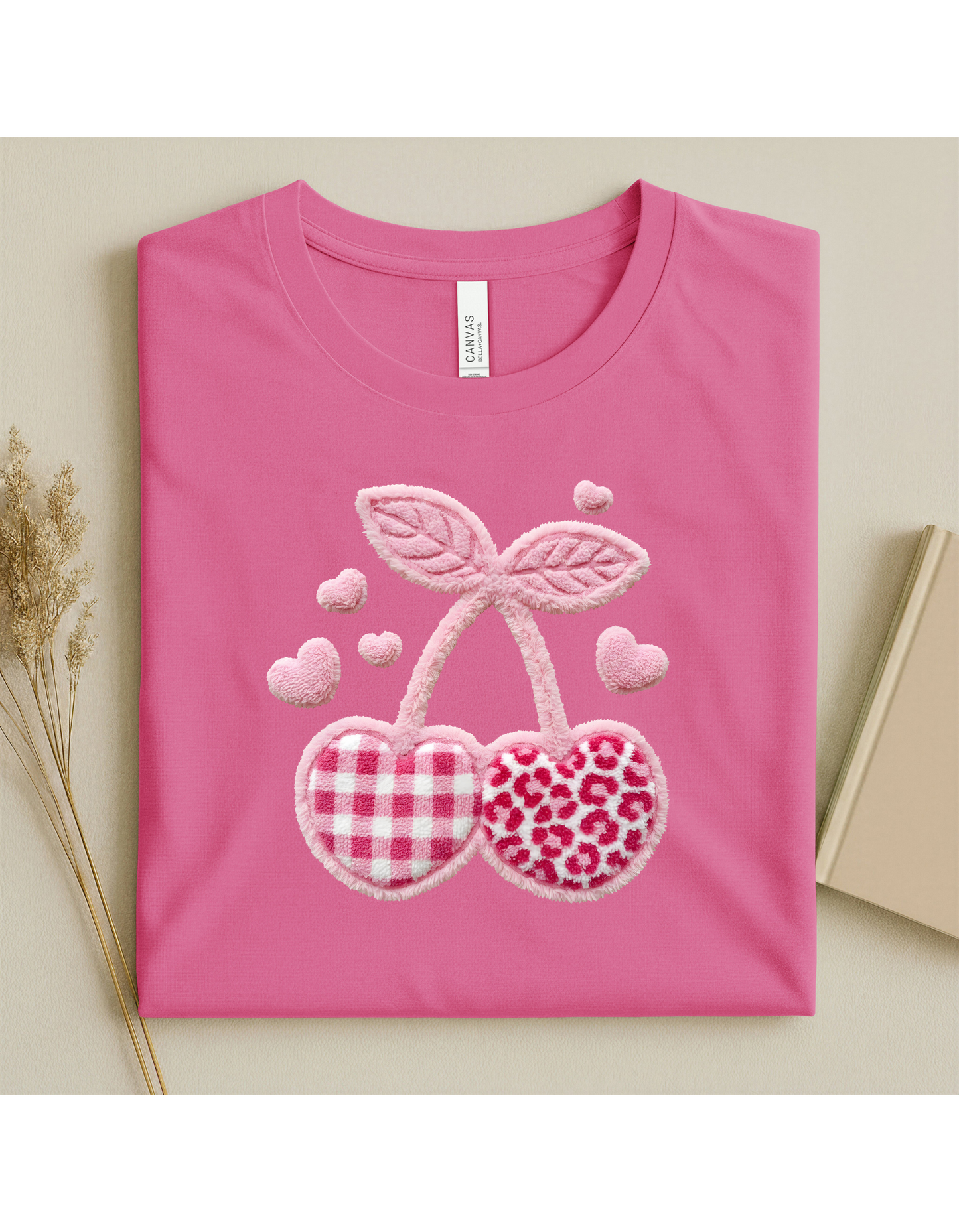 Cherry Heart Valentine Shirt Adult & Kids