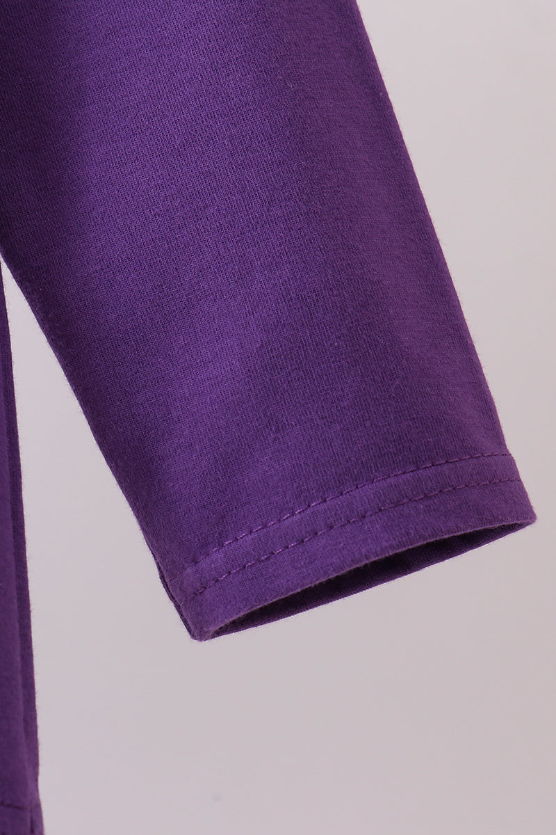 Premium Purple LSU 01 applique top