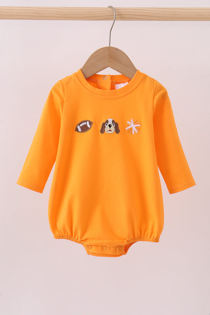 Orange puppy Tennessee football embroidery bubble