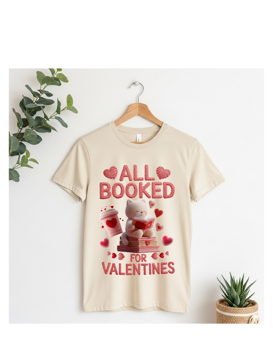 All Booked Valentine's Day T-shirt