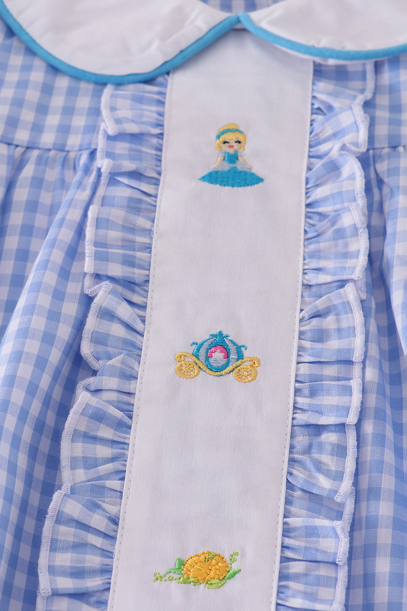 Blue princess pumpkin ruffle set