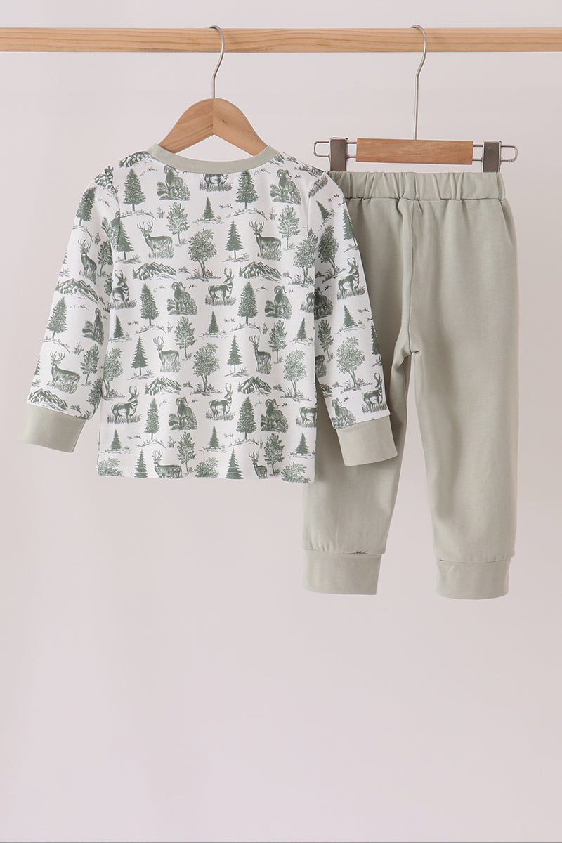 Sage tree pocket jogger set