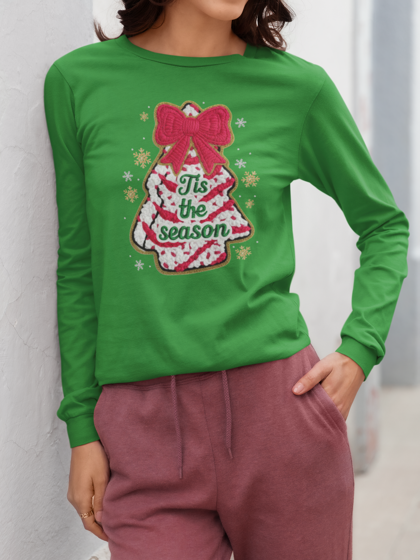 Christmas Tree Cake Adult Long Sleeve