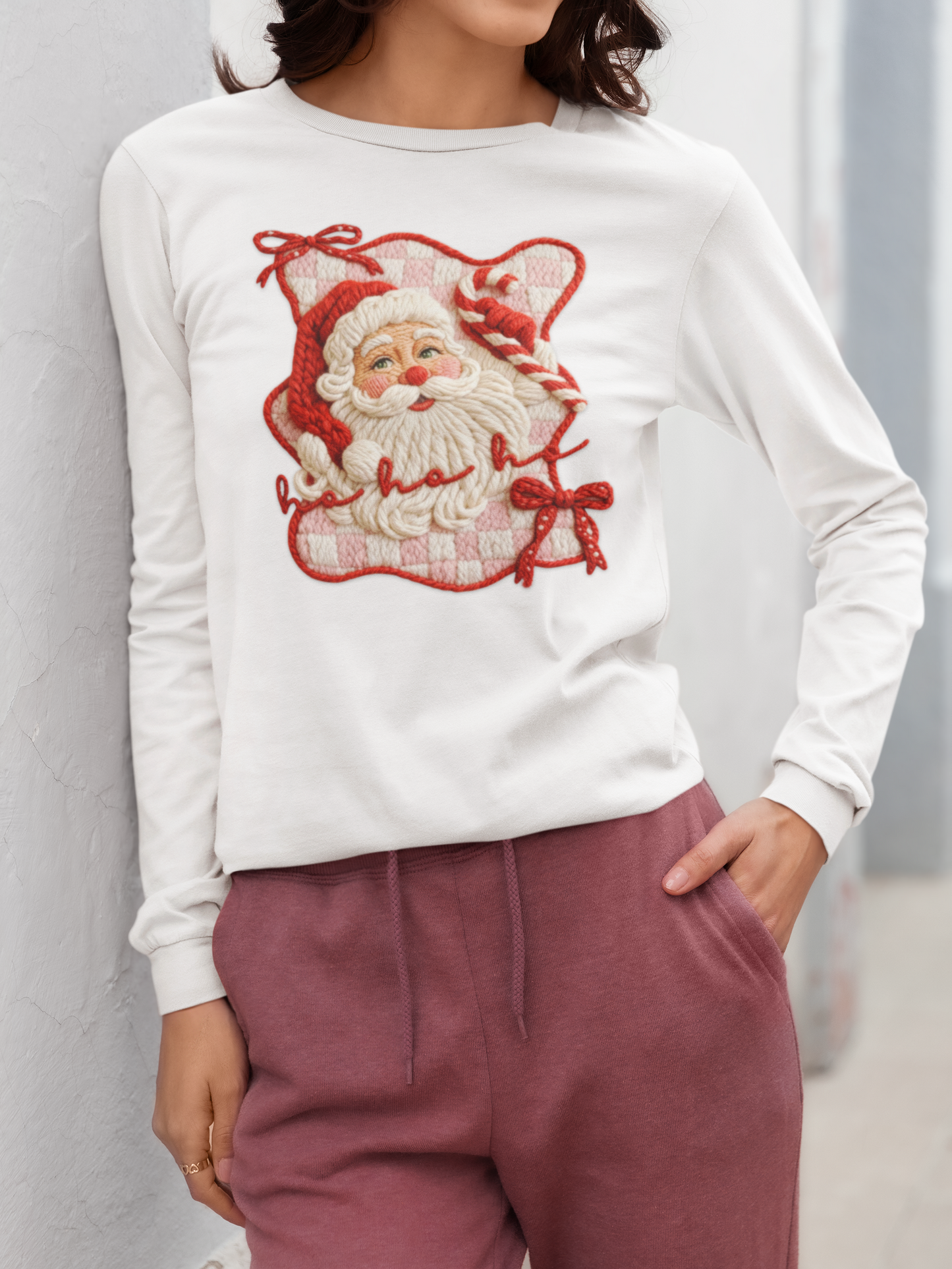 Santa Long Sleeve Shirt (Adult)