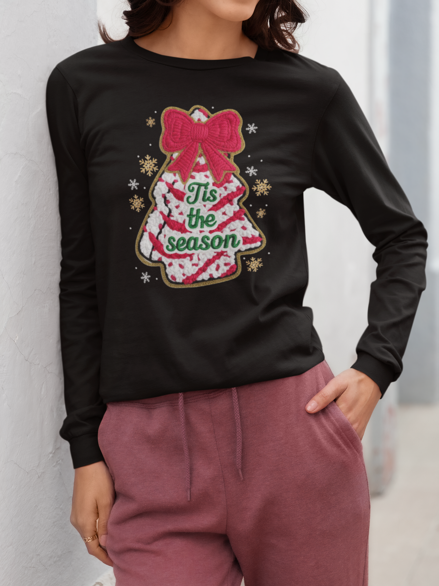 Christmas Tree Cake Adult Long Sleeve
