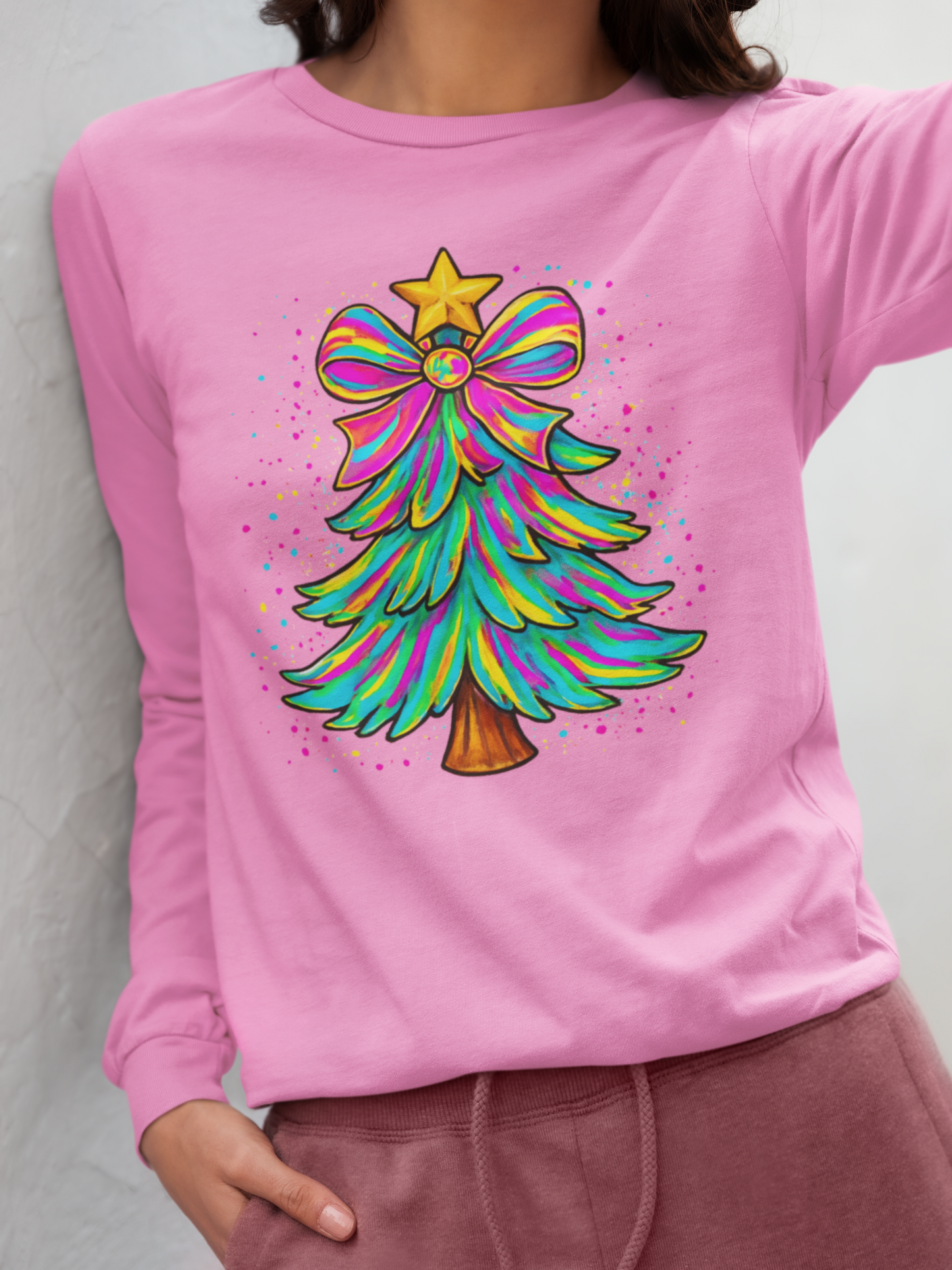 Vibrant Christmas Long Sleeve T-shirt