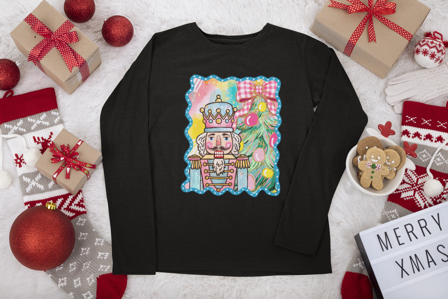 Nutcracker Christmas long sleeve T-shirt