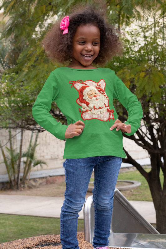 Santa Long Sleeve Shirt (Kids)
