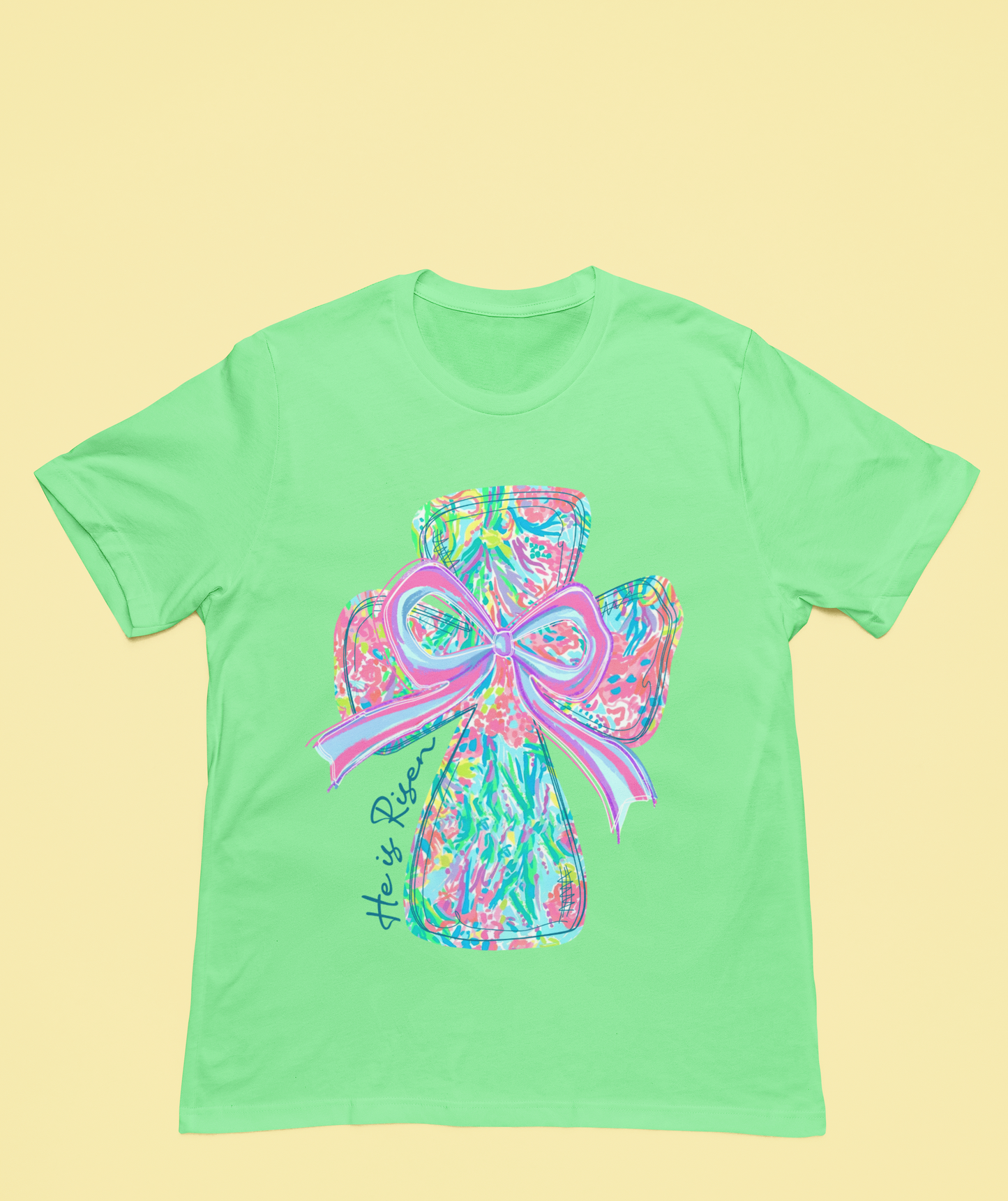 Colorful Cross Easter T-shirt