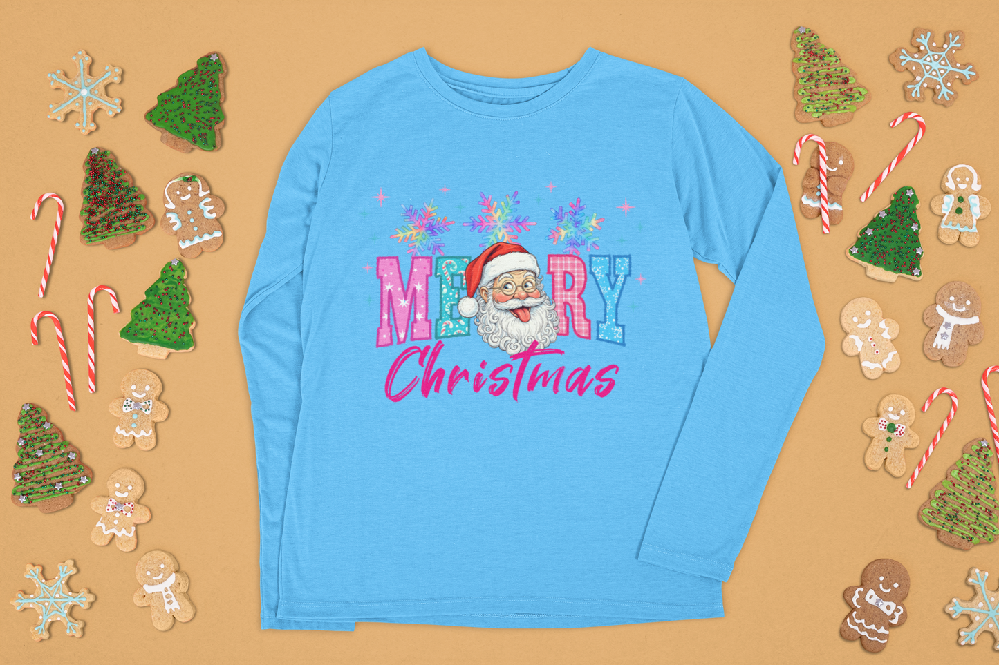 Merry Christmas Long Sleeve Tshirt