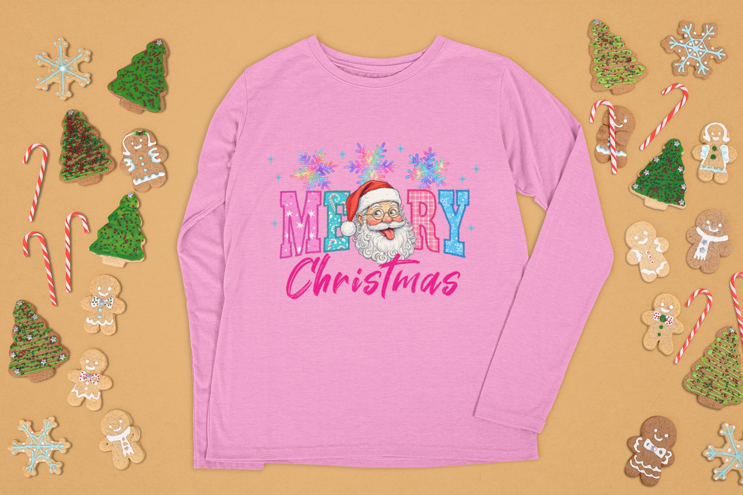 Merry Christmas Long Sleeve Tshirt